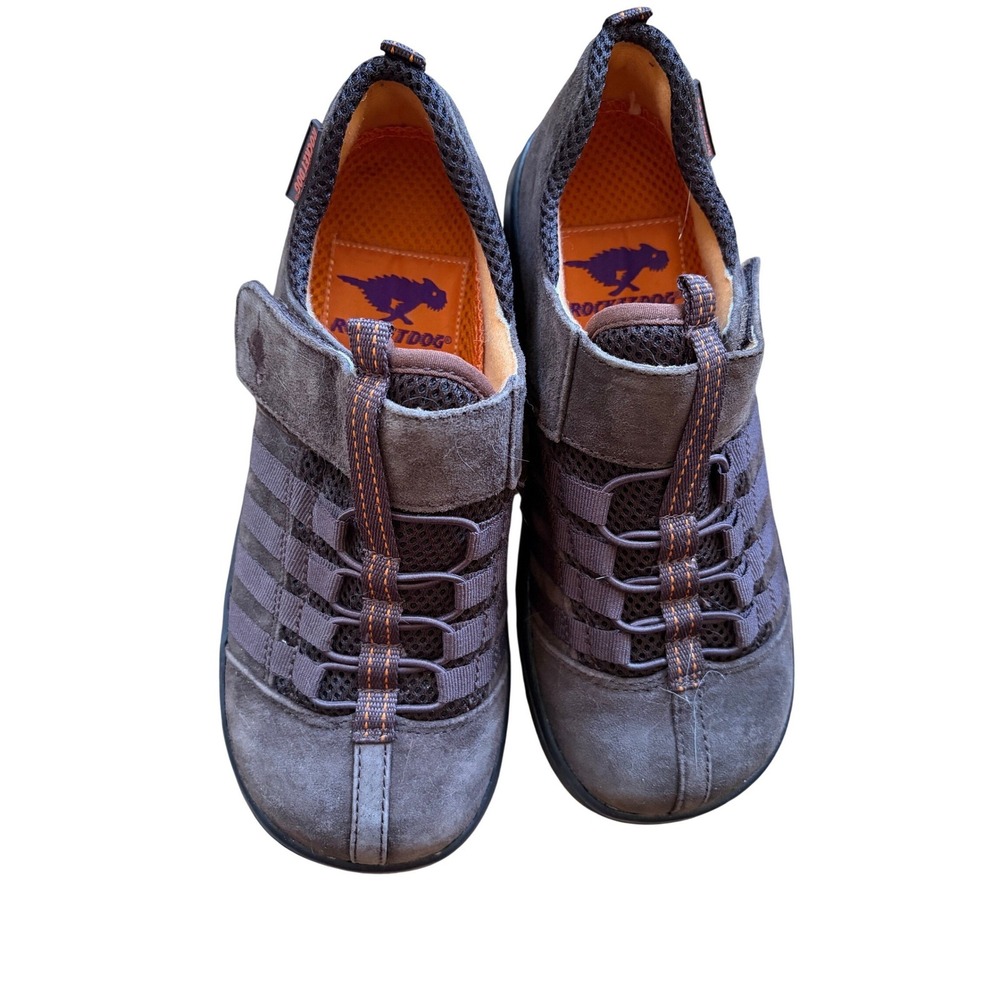 Rocket Dog Brown Suede Mesh Bungee Strap Sneakers Walking Shoes Size 8